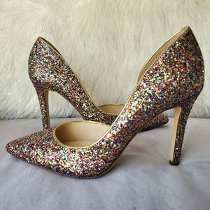 Jessica Simpson Claudette D'orsay Glitter Pumps